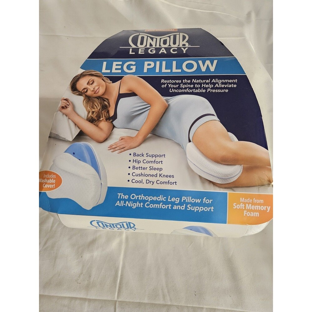 Contour Legacy Leg Pillow Reduce Pressure on Lower Back Knees Back Pillow - NEW